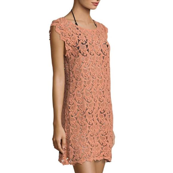 Eberjey Cotton Tail Amina Lace Swim Cover-Up EUC Size Medium Large - Picture 2 of 5